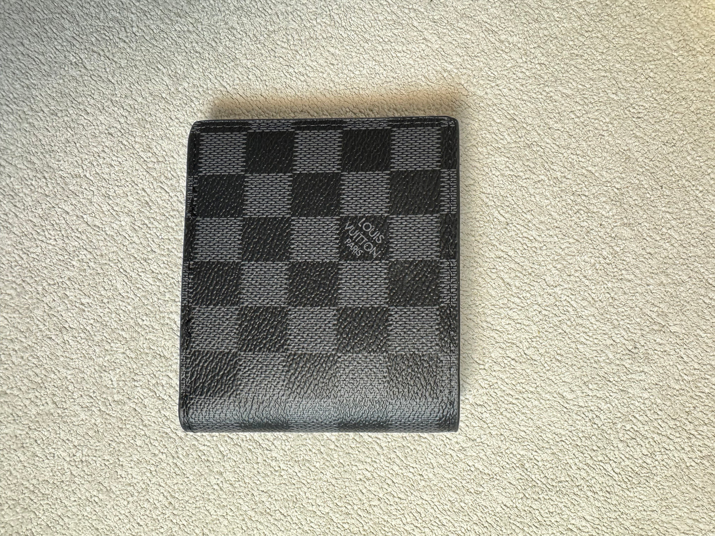 LV Men Black Grey wallet