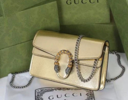 GUCCI Dionysus Mini Gold Bag