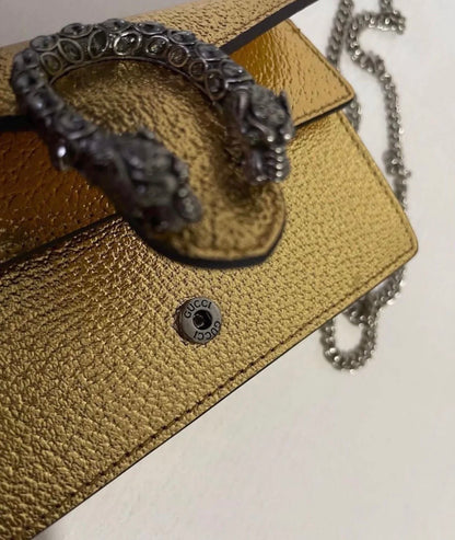 GUCCI Dionysus Mini Gold Bag